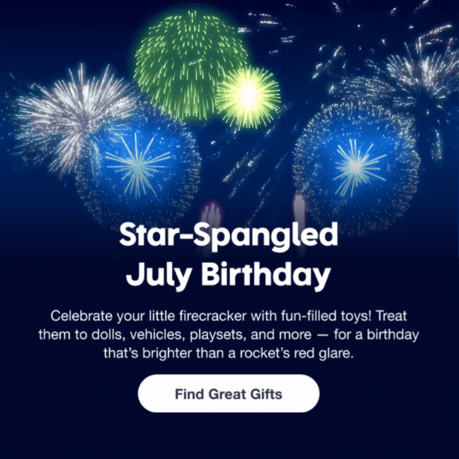 Star-Spangled July Birthday 
