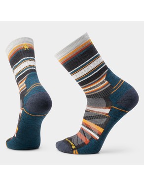 Hike Panorama Crew Socks-Charcoal / L