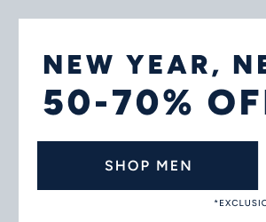 50-70% off Shop Men