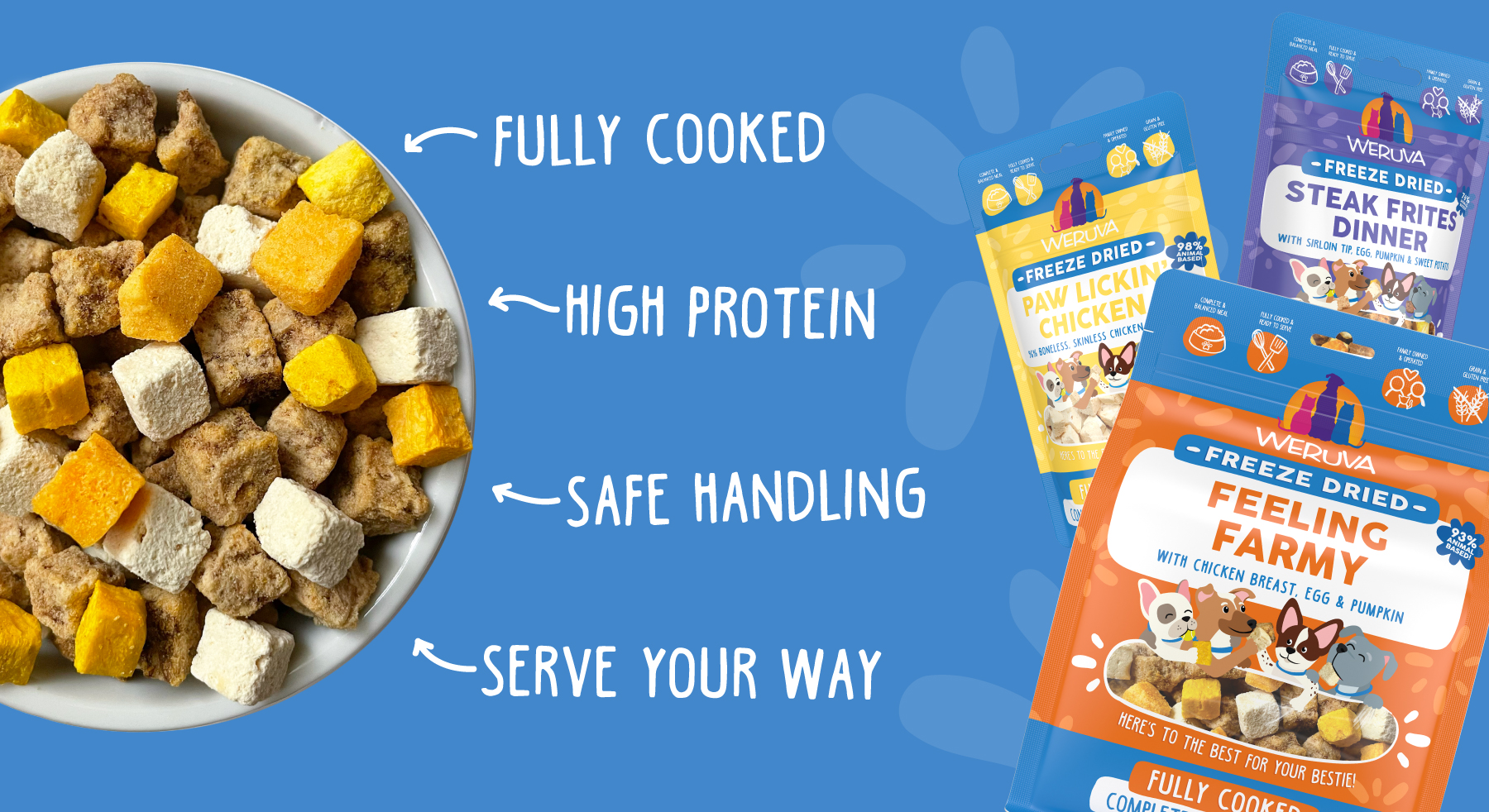Freeze dried bowl callouts