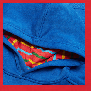 JUNIOR UNISEX UGLIES HOODY BLUE