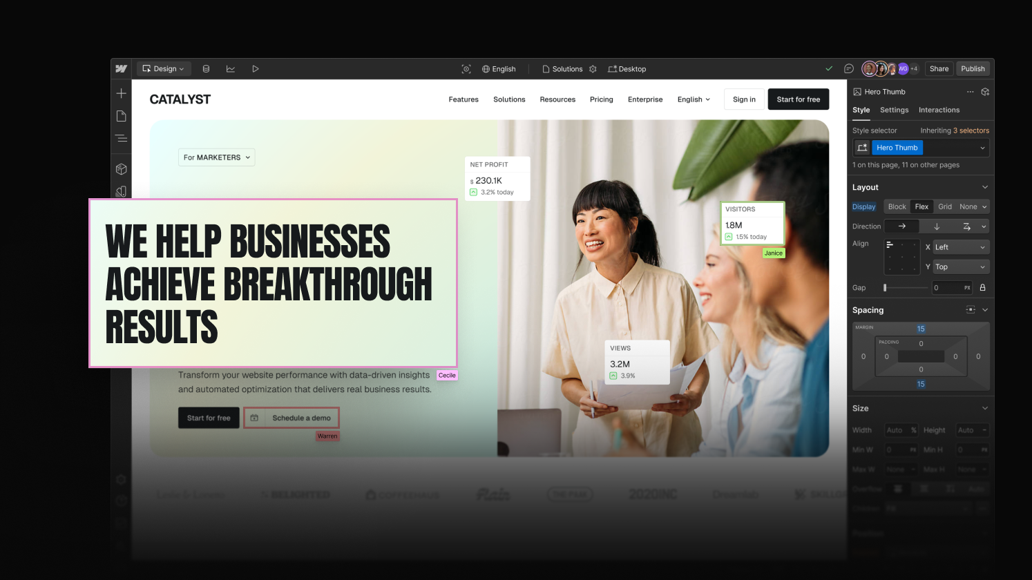 Real-time collaboration in private beta