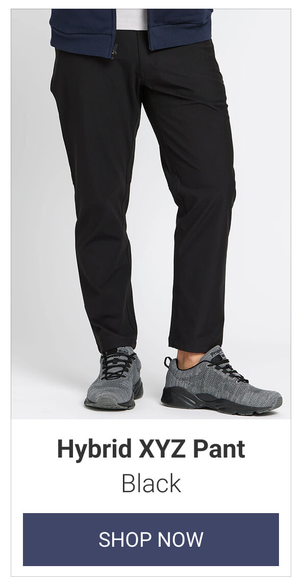 Black Hybrid XYZ Pant