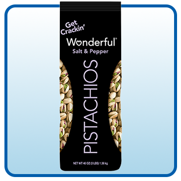 Wonderful Pistachios, Salt and Pepper, 3 lbs