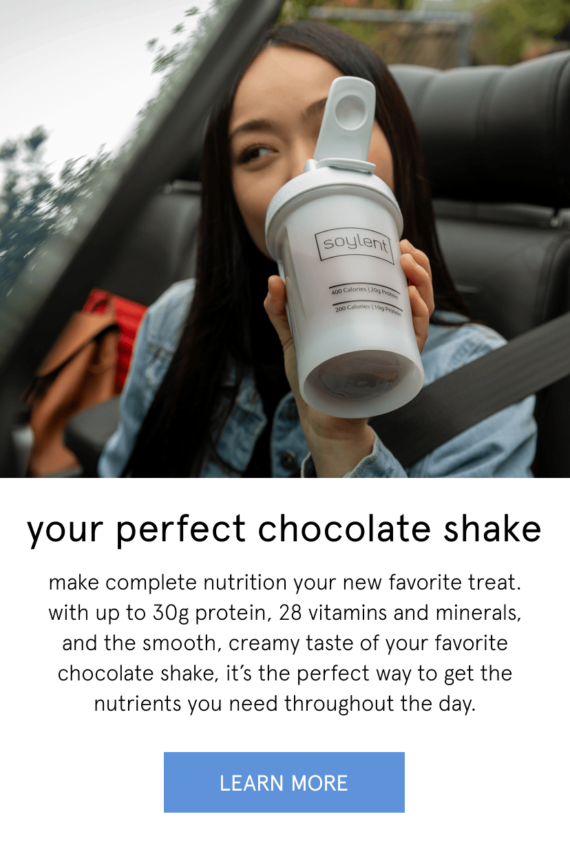 your perfect chocolate shake