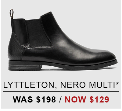 Shop Lyttleton Chelsea Boot, Nero Multi online and instore at Rodd & Gunn