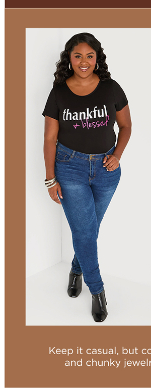 Thankful + Blessed Graphic Tee