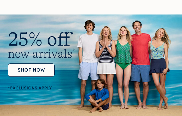 25% off new arrivals