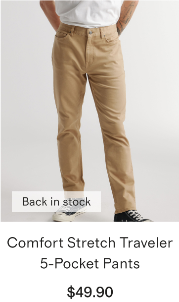 Comfort Stretch Traveler 5-Pocket Pants
