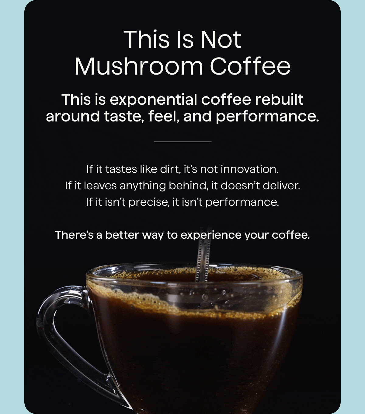 This is not mushroom coffee