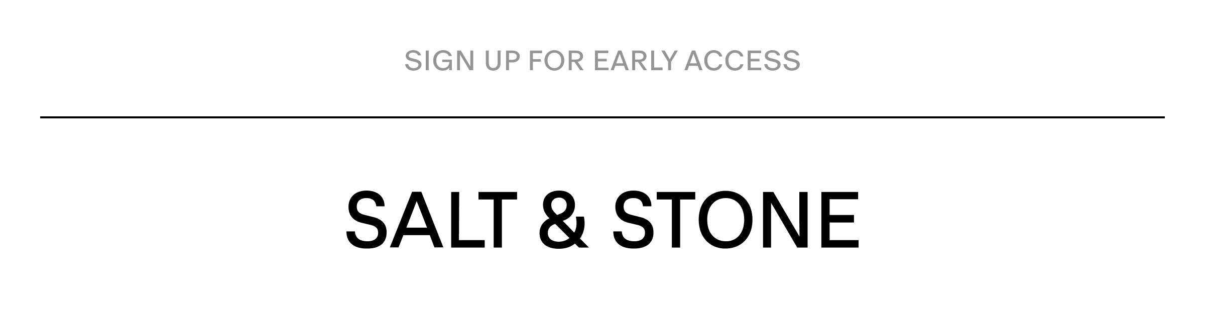 sign up for early access