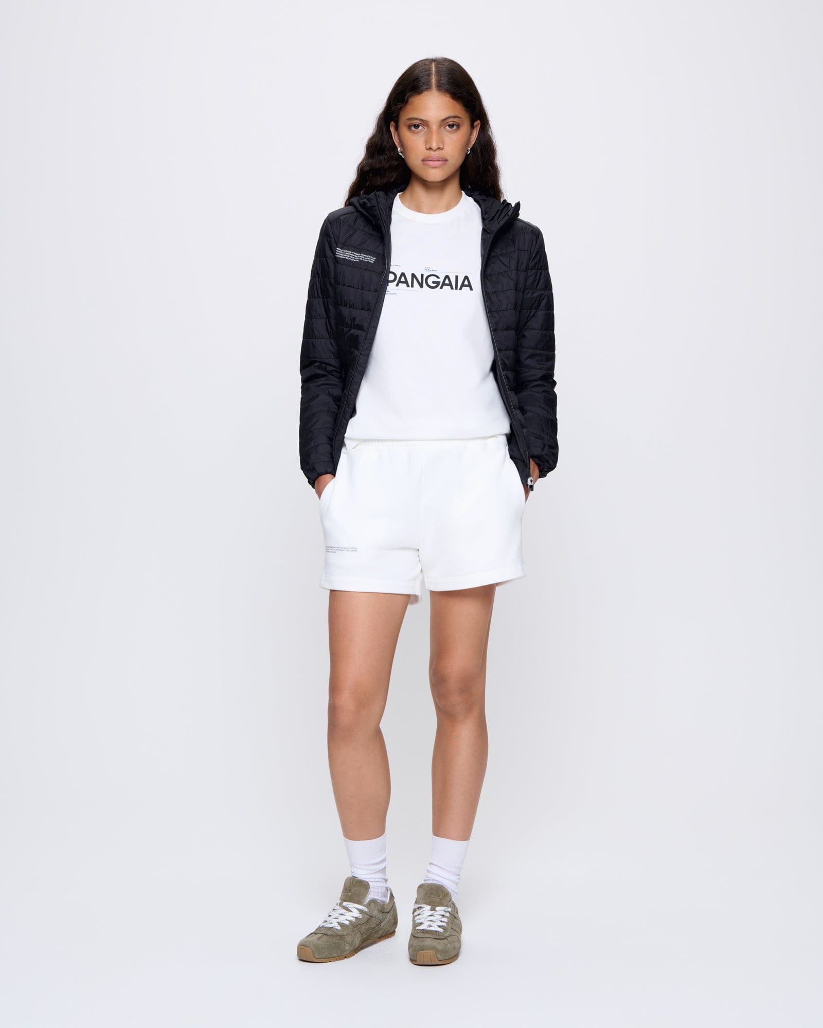 Image of Womens Flower-Warmth Lite Jacket—Black