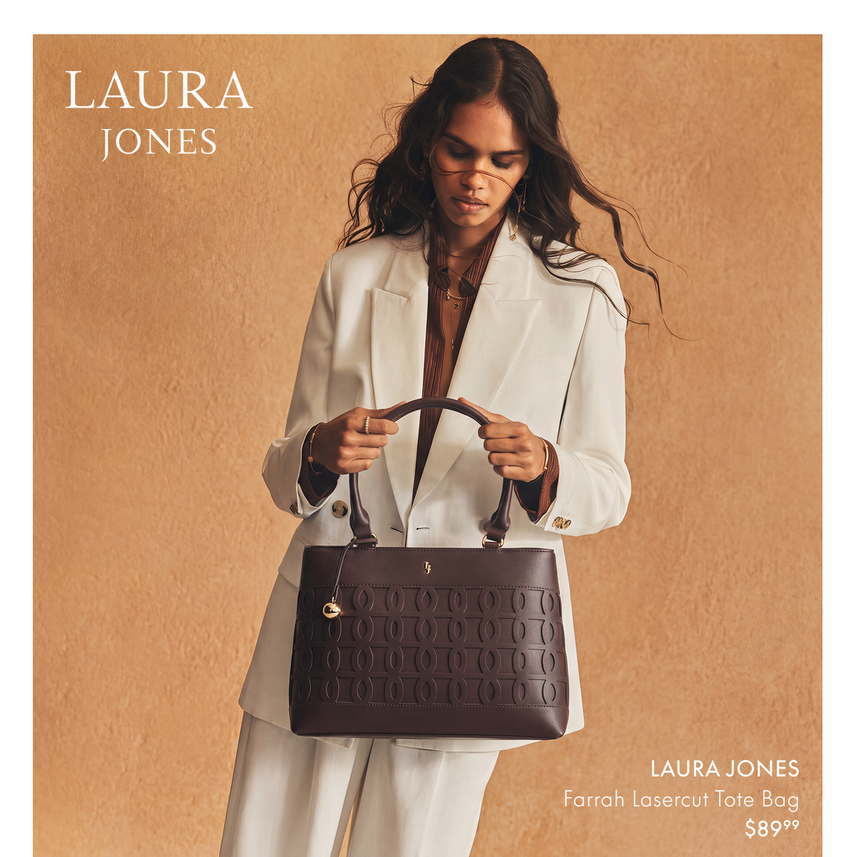 Laura Jones Farrah Lasercut Tote Bag