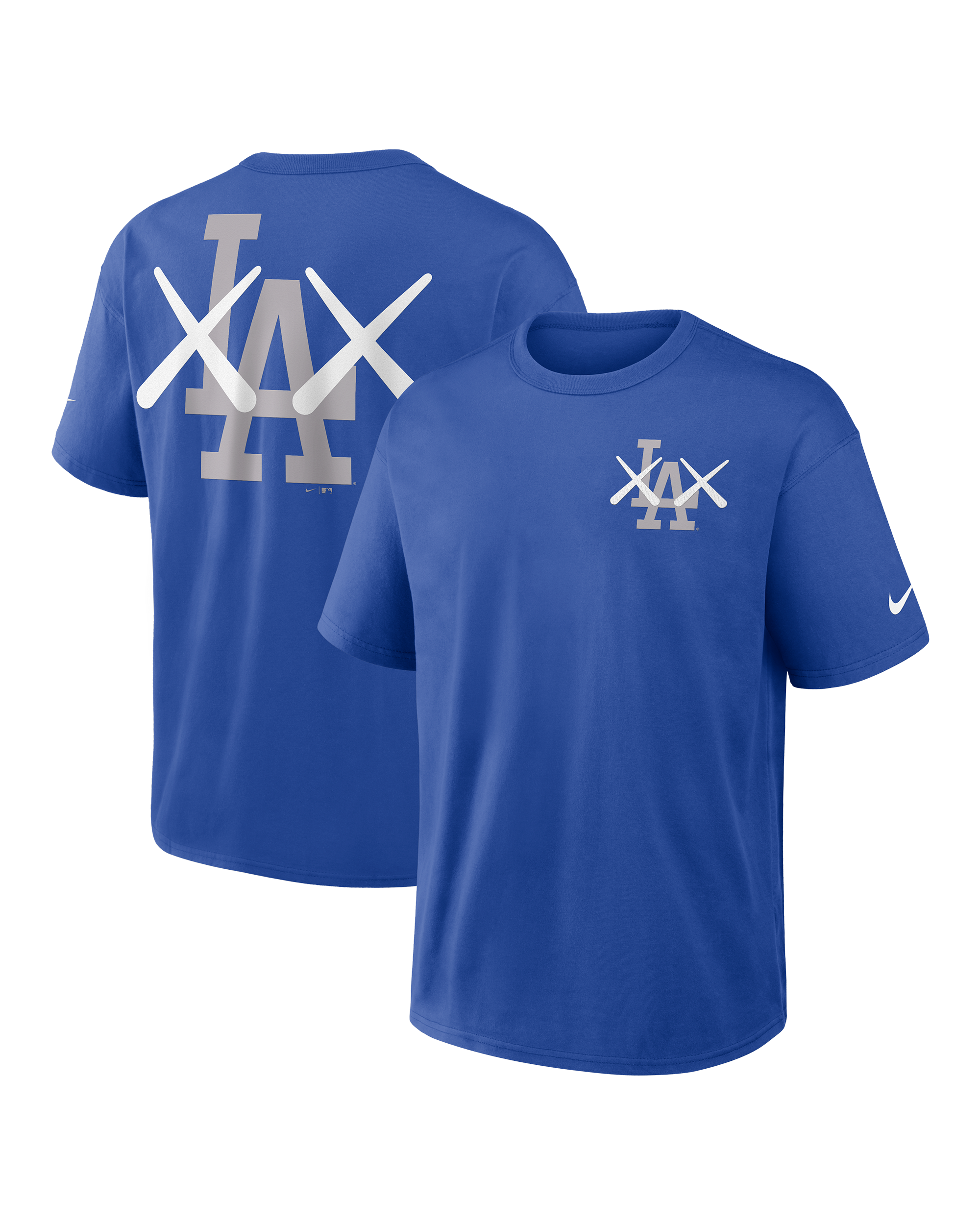 Image of KAWS Men's Nike MLB Fanatics Fest Elevated Max 90 Tee Los Angeles Dodgers - Game Royal
