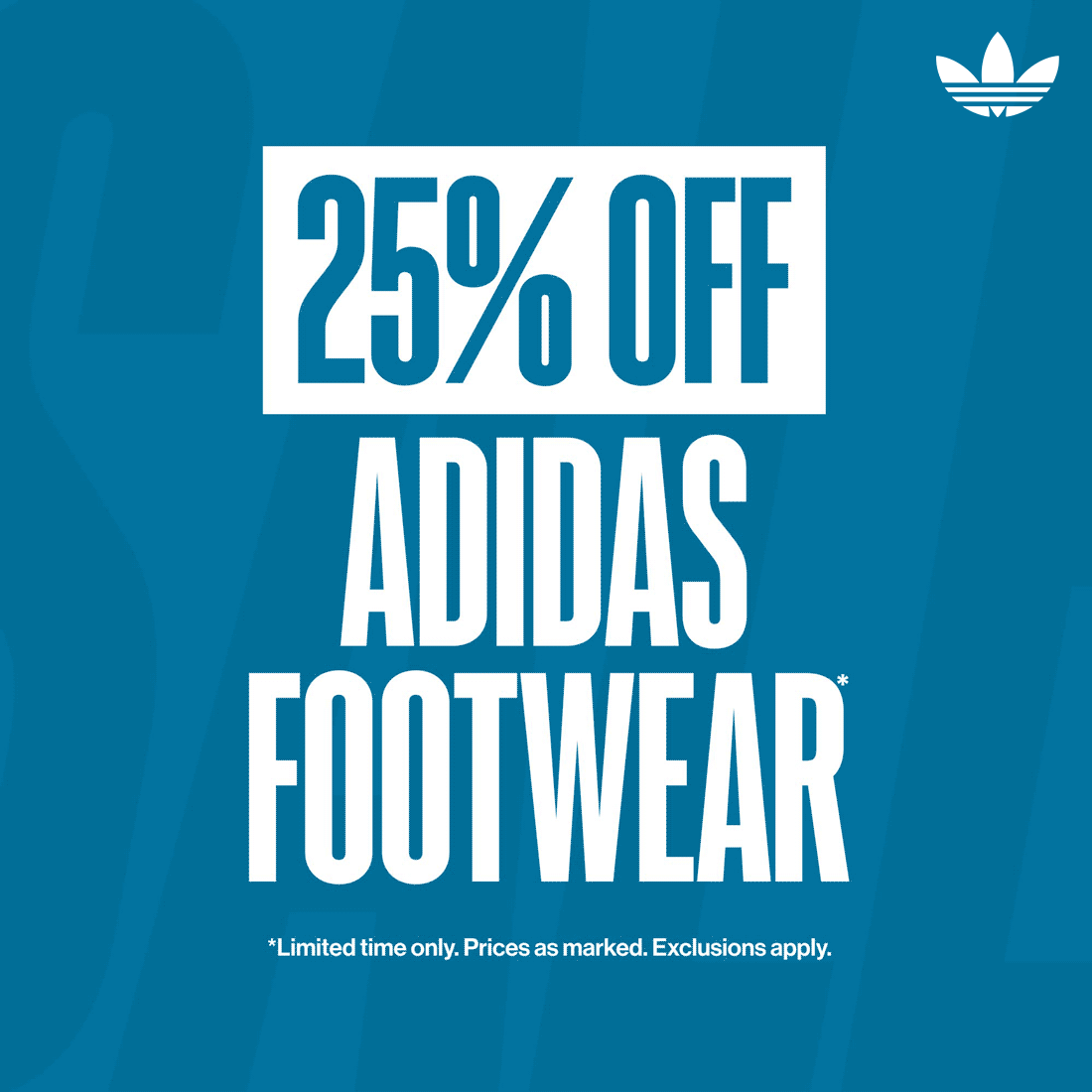 25% Off adidas Footwear