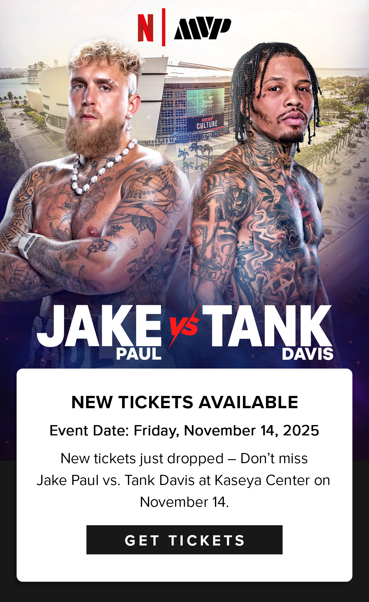 Jake Paul vs Tank Davis | New Tickets Available