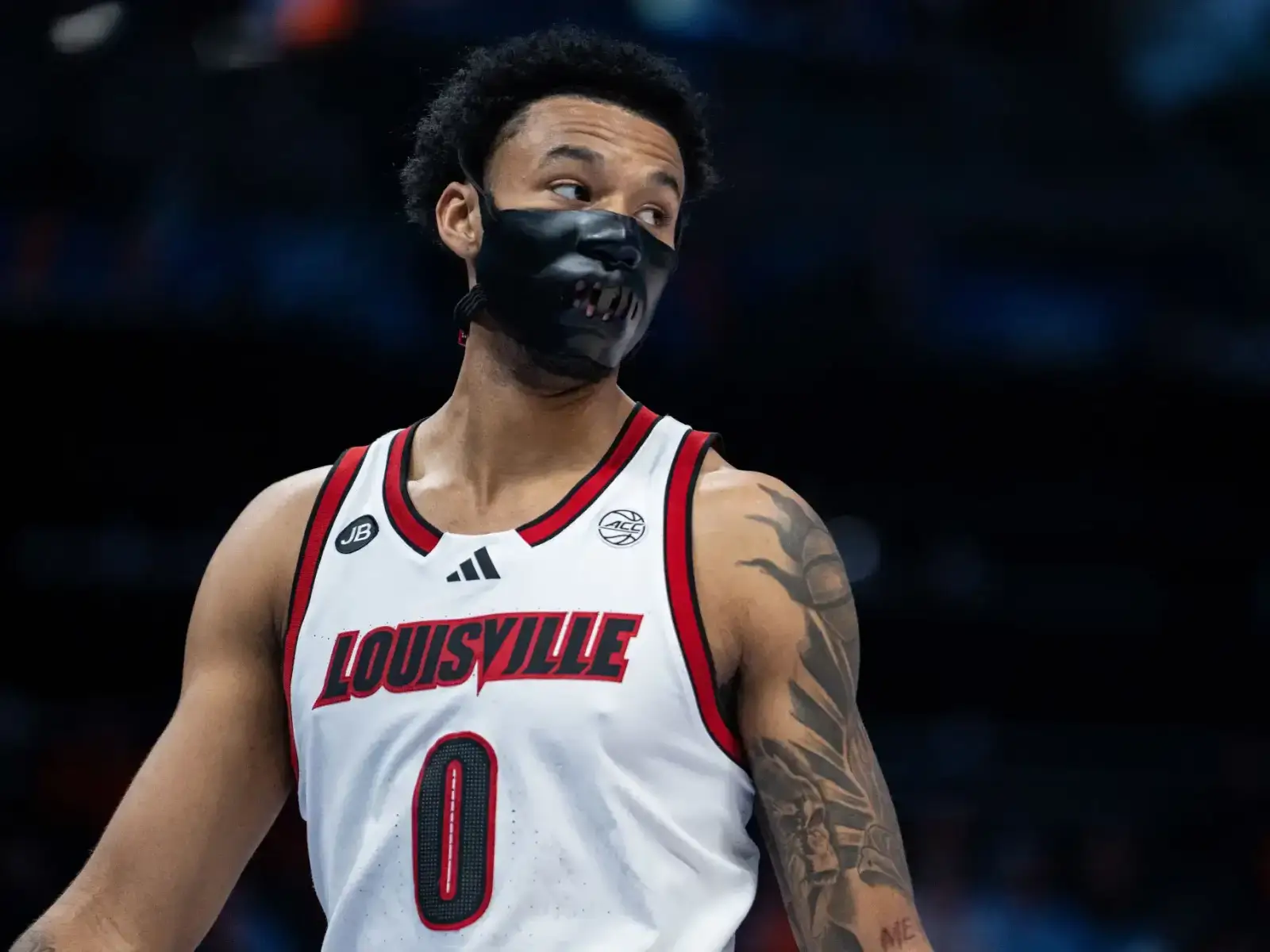 Nobody Told Me Louisville Has A Kid On The Team Who Rocks A Full Blown Bane Mask