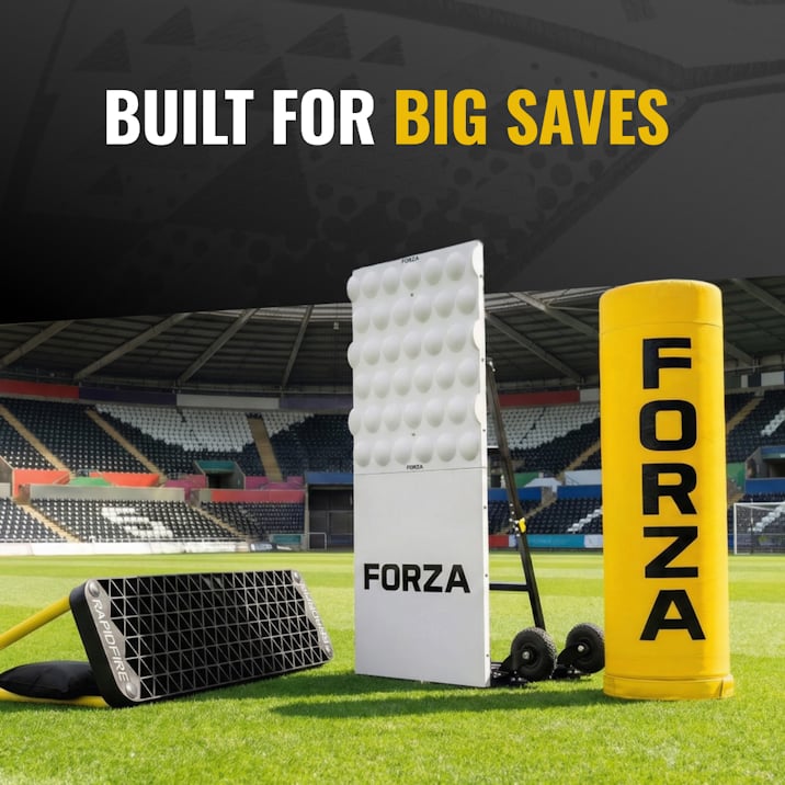 Built For Big Saves: FORZA Goalkeeping equipment.