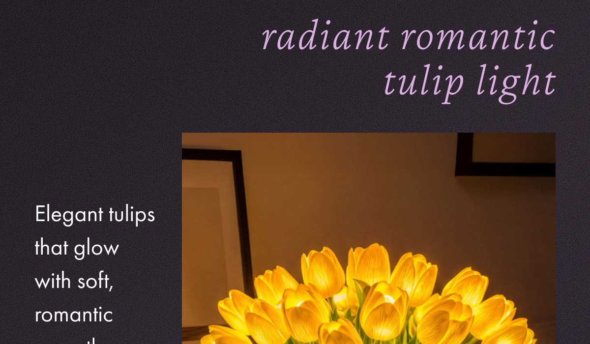 Radiant Romantic Tulip Light