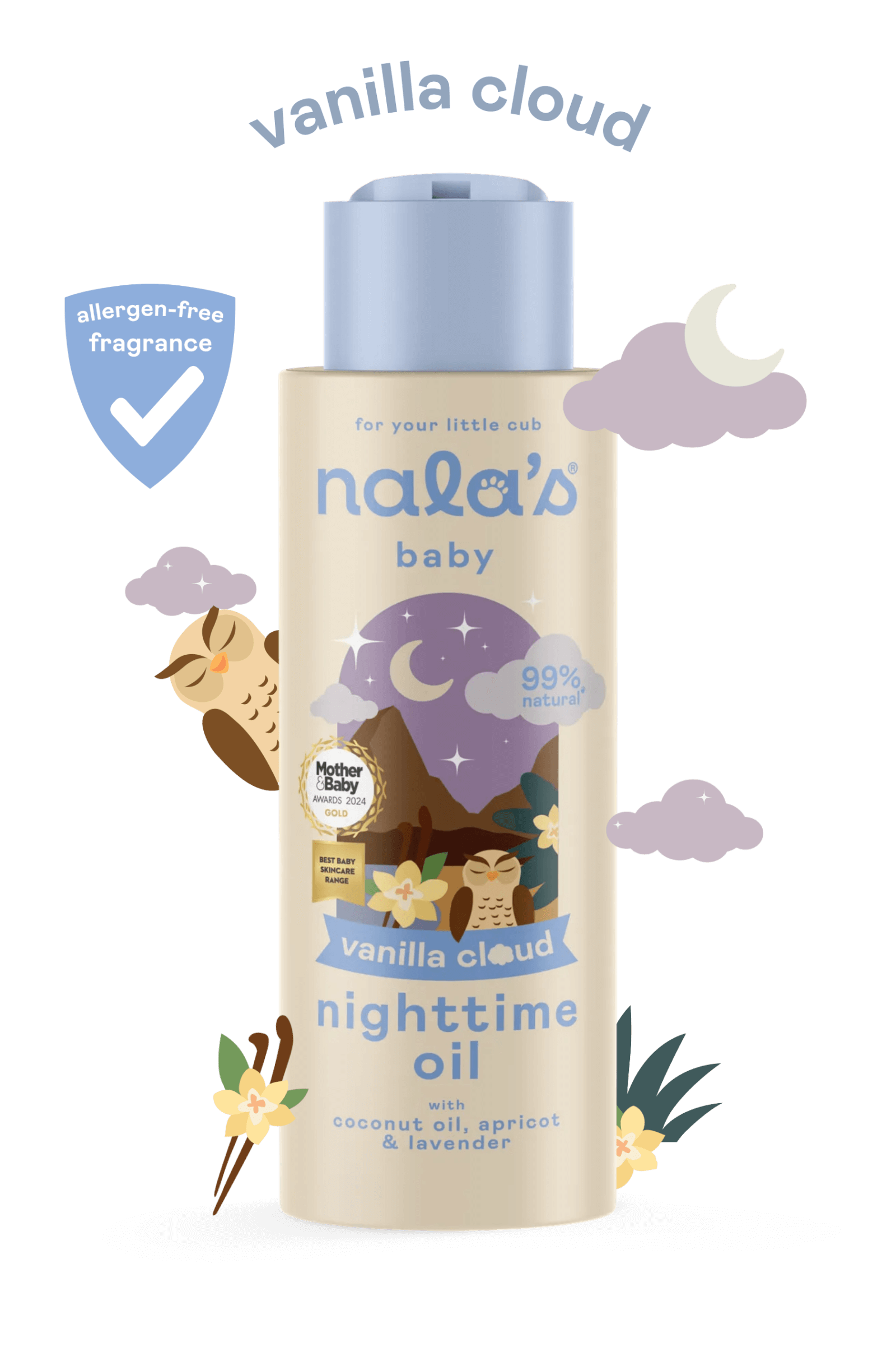Image of Vanilla Cloud Nighttime Oil 400ml
