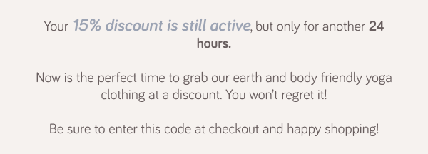 15% off discount