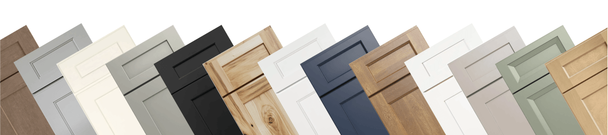 Display of cabinet sample doors