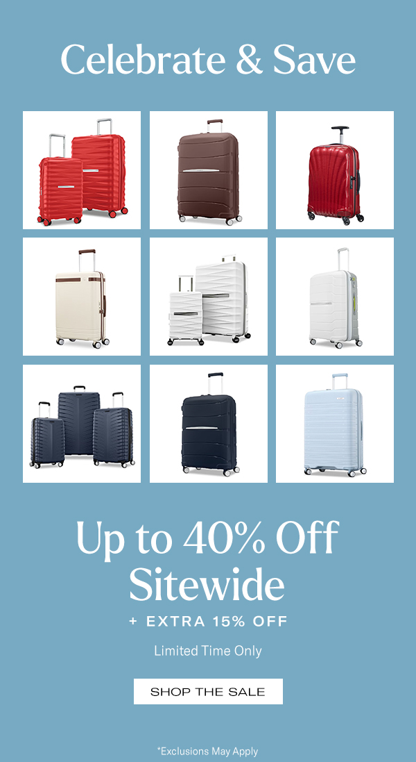 Shop Up to 40% Off Sitewide + Extra 15% Off