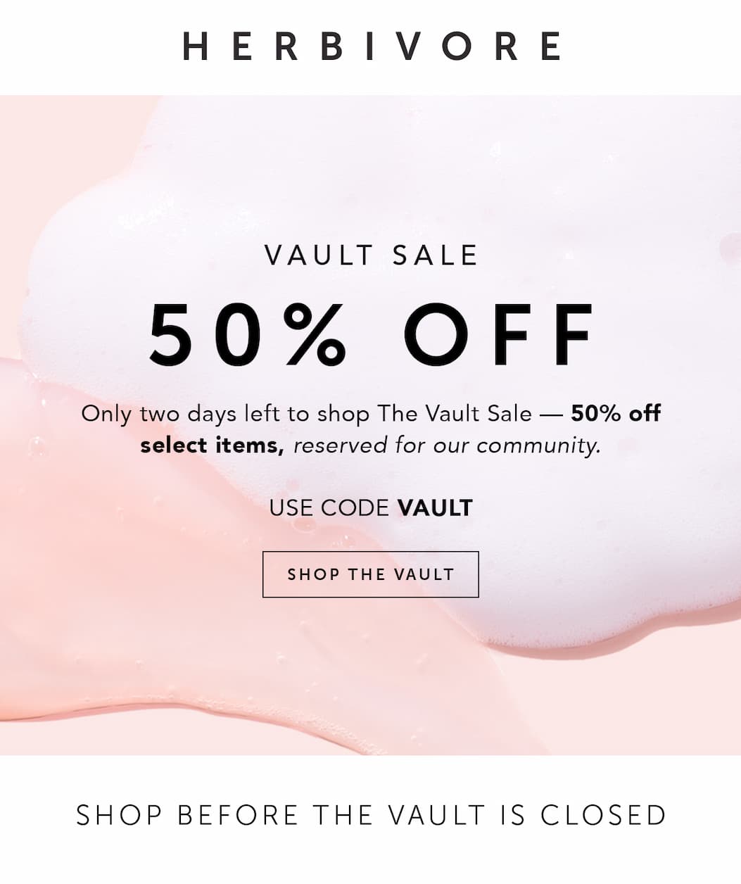 A private offer just for you: for a very limited time, take 50% off cult faves from the vault. Use code VAULT.