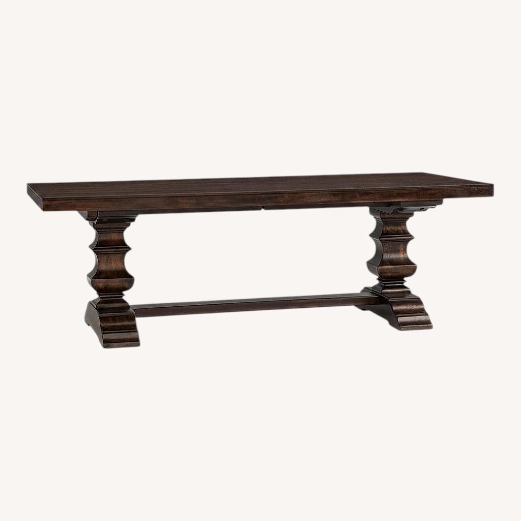 Image of Pottery Barn Banks Table & Bench Banks Dinning Room Set