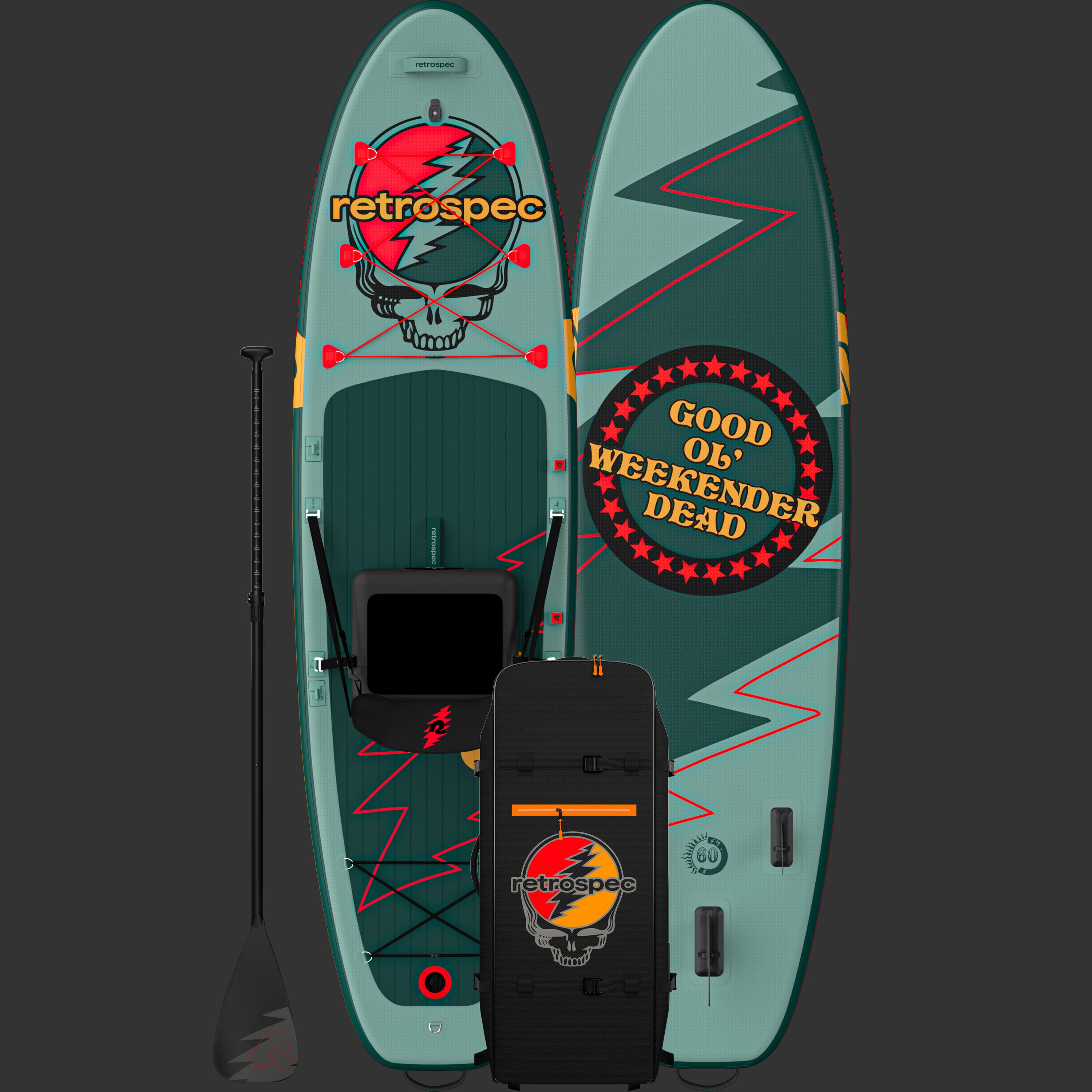 Image of Grateful Dead Weekender Plus Inflatable Stand Up Paddle Board Kayak Hybrid 10'6