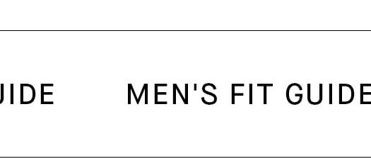 Find Your Fit | Men's Fit Guide