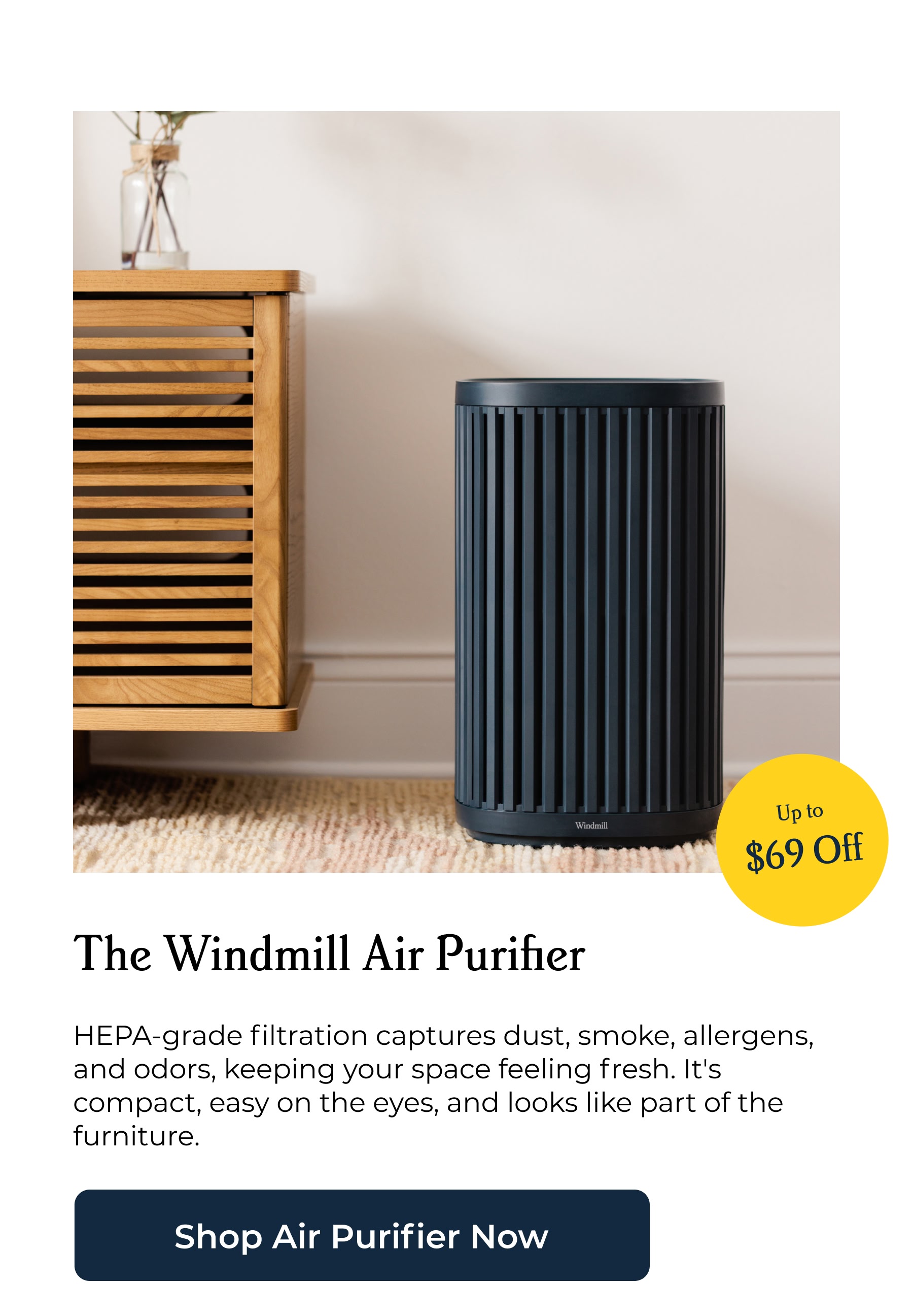 The Windmill Air Purifier - Up to $69 Off