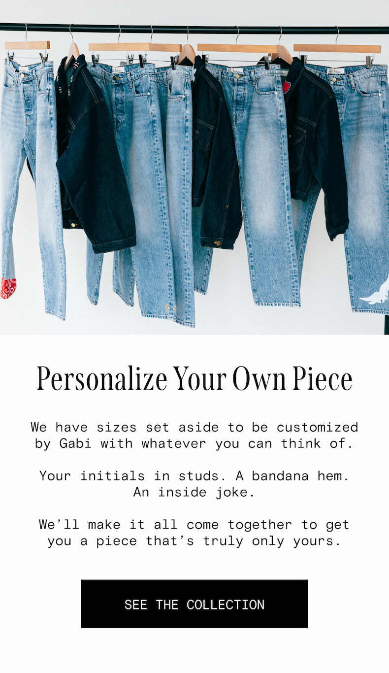 Personalize your own piece with Gabi Made