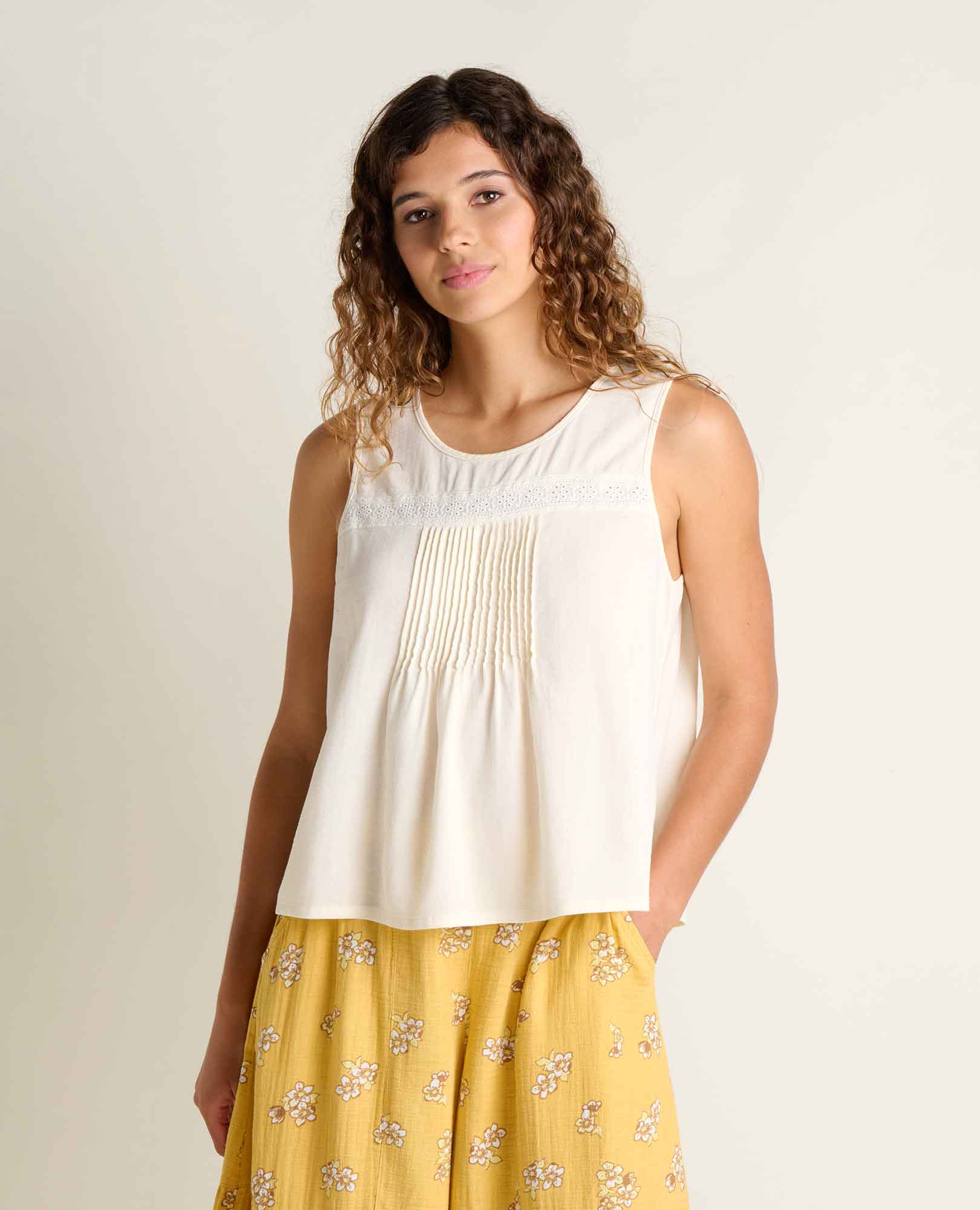 Image of Manzana Pin Tuck Tank