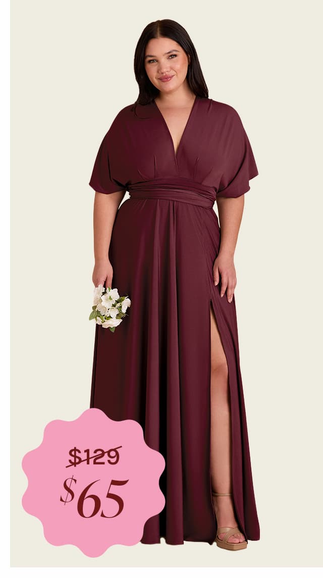 Willow Luxe Knit Dress in Cabernet