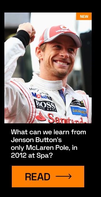 What can we learn from Jenson Button’s only McLaren Pole, in 2012 at Spa?