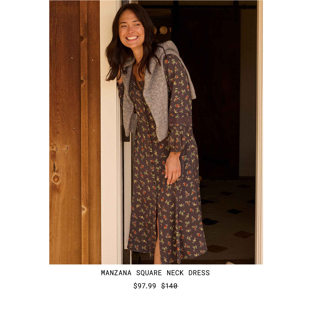 Manzana Square Neck Dress: Was $140 Now $97.99