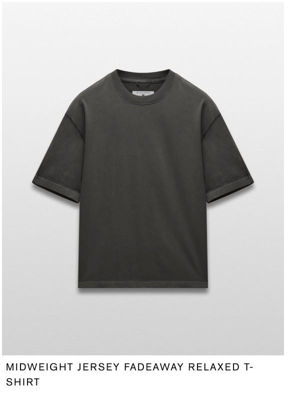 Midweight Jersey Fadeaway Relaxed T-Shirt