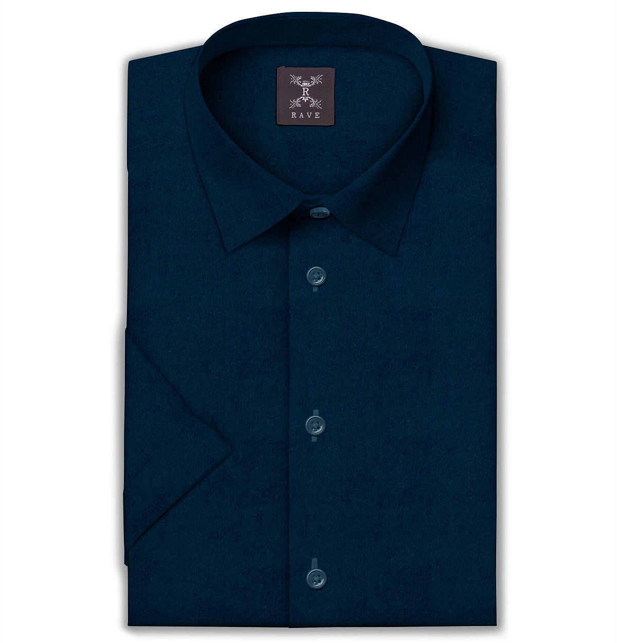 Image of Wrinkle-Resistant - Semi-Spread Collar - Short Sleeve - Ocean Teal
