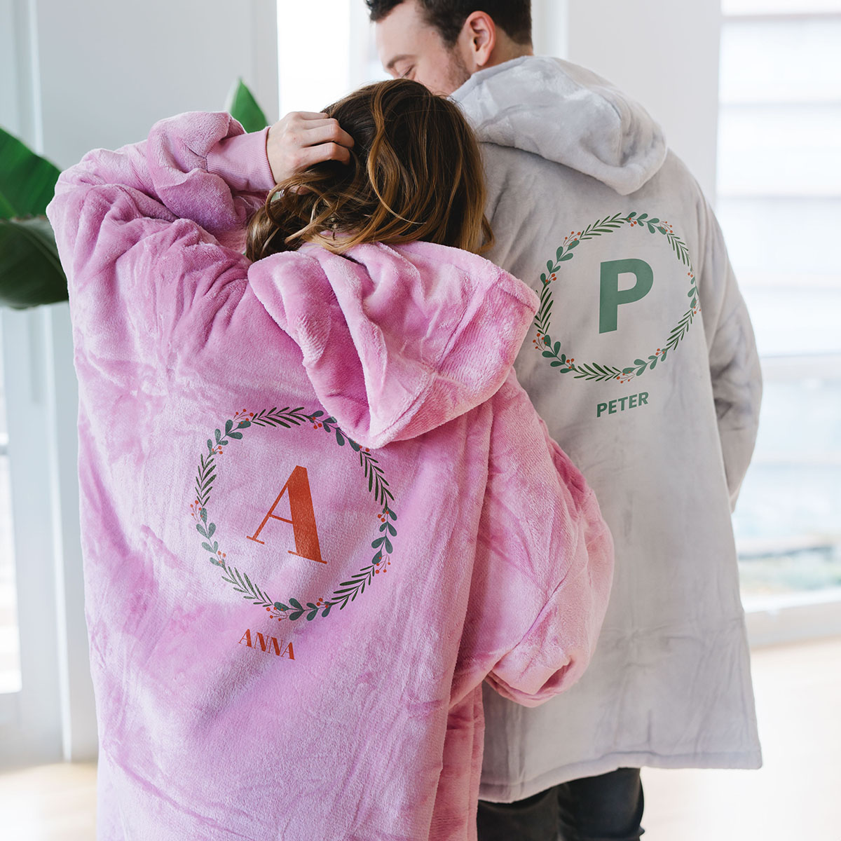 Image of Personalised Christmas Hoodie Blanket
