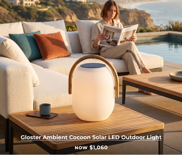 Gloster Ambient Cocoon Solar LED Outdoor Light – Now $1,060