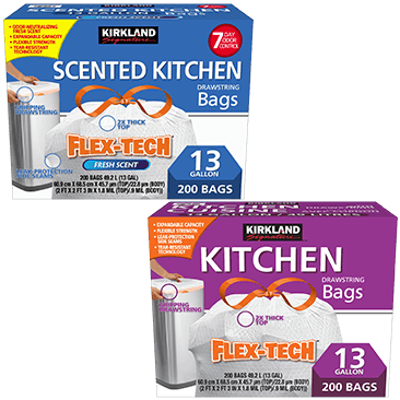 Kirkland Signature Flex-Tech Kitchen Bags