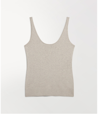 Silk-Cotton Vest in Drift