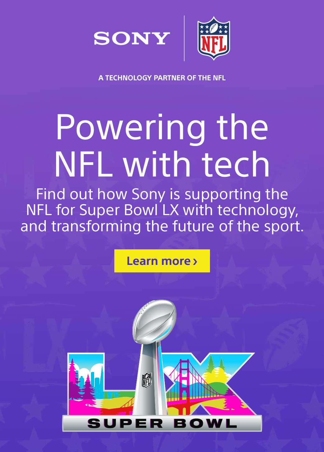Powering the NFL with tech | Learn more