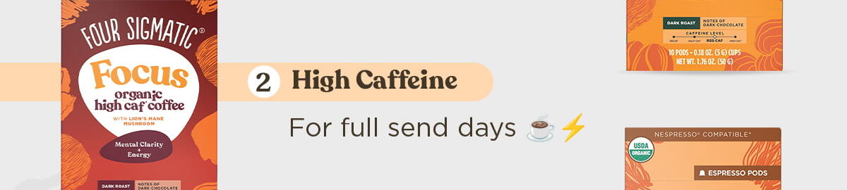 Focus Dark Roast High Caf Espresso Pods