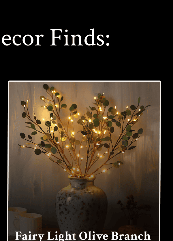 Fairy Light Olive Branch