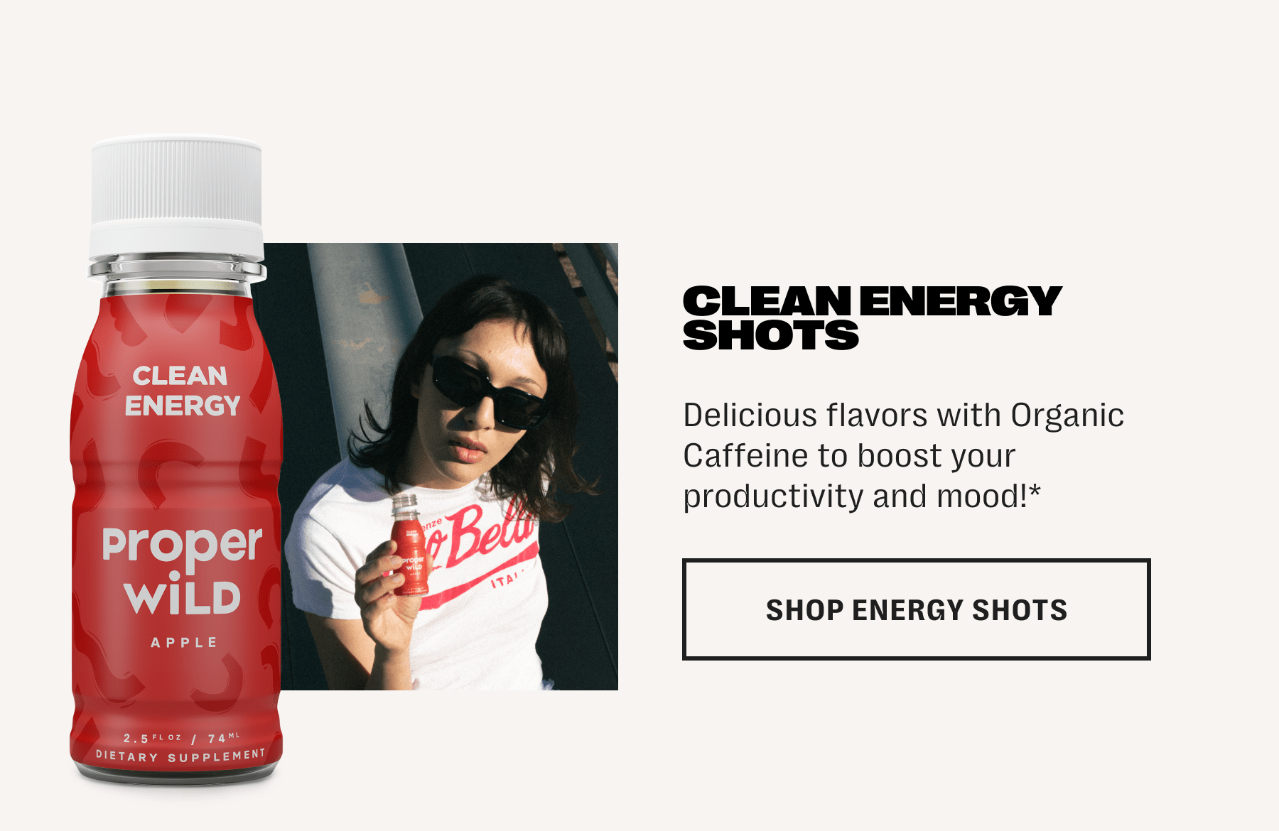 clean energy shots - delicious flavors with organic caffeine to boost your productivity and mood!* - shop energy shots