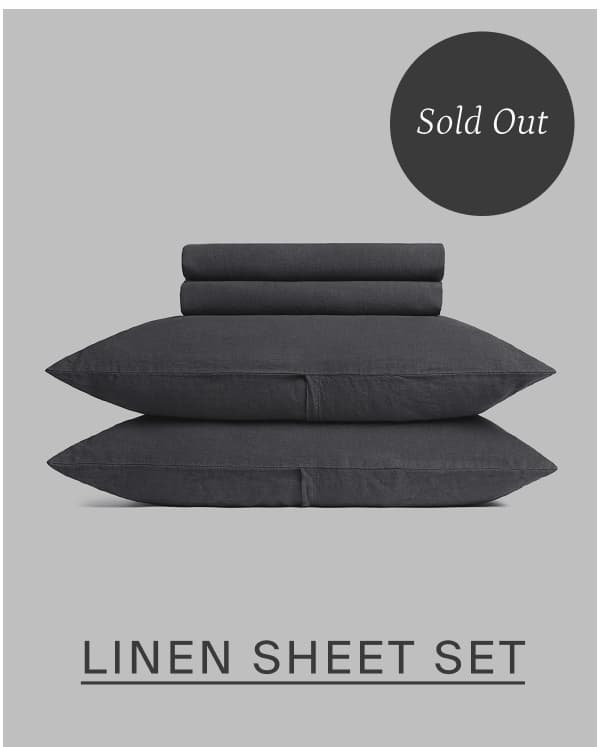 Linen sheet set. Sold out.