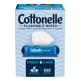 Cottonelle Fresh Care Flushable Wipes, 560 Wipes