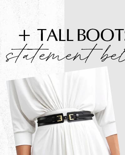 London Fog Leather Waist Belt - Black